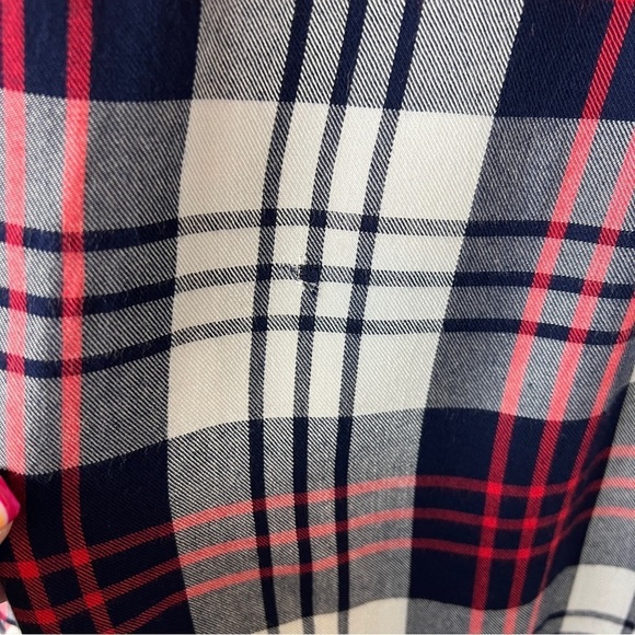 Marine Layer Anita Light Flannel Button Down Plaid Shirt - Picture 7 of 7